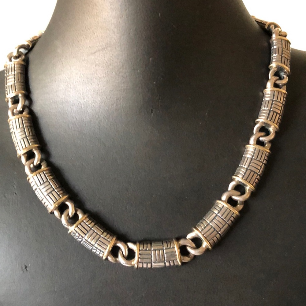 Suna Silver and 18K Gold Necklace